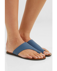 Sandales plates en cuir bleues Atp Atelier