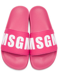 Sandales plates fuchsia MSGM
