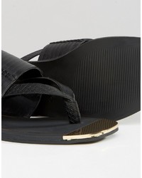 Sandales plates noires Aldo