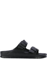 Sandales plates noires Birkenstock