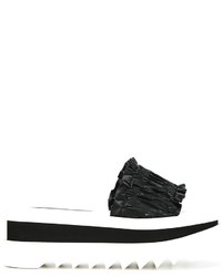 Sandales plates noires Stella McCartney