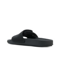 Sandales plates noires Rick Owens DRKSHDW