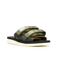 Sandales plates olive Suicoke