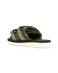 Sandales plates olive Suicoke