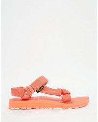 Sandales plates orange Teva