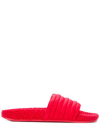 Sandales plates rouges adidas