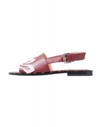 Sandales plates rouges Pinko