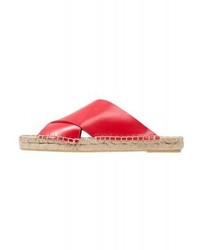 Sandales plates rouges Zign