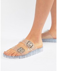 Sandales plates transparentes ASOS DESIGN