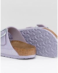Sandales plates violet clair Birkenstock