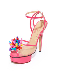 Sandales roses Charlotte Olympia