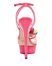 Sandales roses Charlotte Olympia