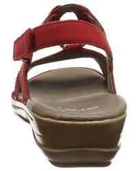 Sandales rouges ara