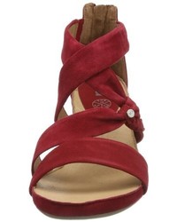 Sandales rouges ara