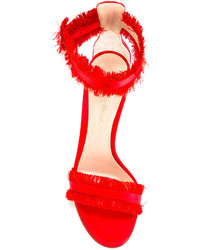 Sandales rouges Gianvito Rossi