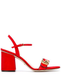 Sandales rouges Gucci