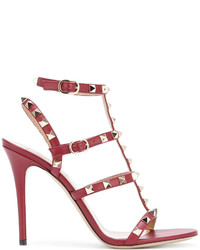 Sandales rouges Valentino