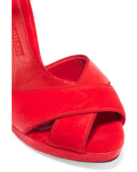 Sandales rouges Alexander McQueen