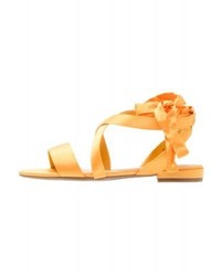 Sandales spartiates jaunes New Look