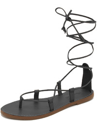 Sandales spartiates noires Madewell