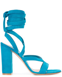 Sandales turquoise Gianvito Rossi
