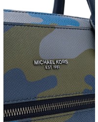Serviette en cuir bleue MICHAEL Michael Kors