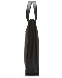 Serviette en cuir noire Loewe