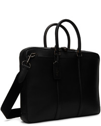 Serviette en cuir noire Coach 1941