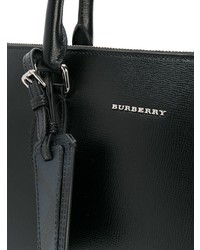 Serviette en cuir noire Burberry