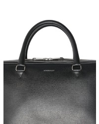 Serviette en cuir noire Burberry