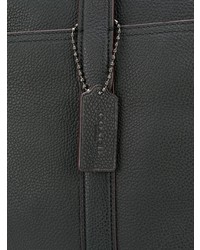 Serviette en cuir noire Coach