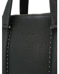 Serviette en cuir noire Salvatore Ferragamo