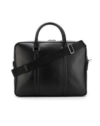 Serviette en cuir noire BOSS HUGO BOSS