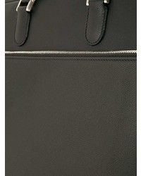 Serviette en cuir noire Valextra