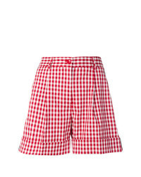 Short à carreaux rouge