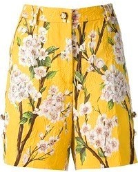 Short à fleurs jaune Dolce & Gabbana