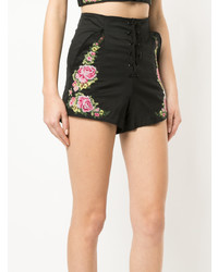 Short à fleurs noir Alice McCall