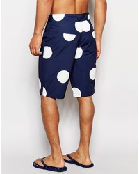 Short á pois bleu marine Asos