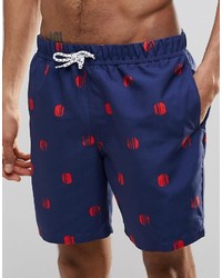 Short á pois bleu marine Asos