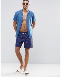 Short á pois bleu marine Asos