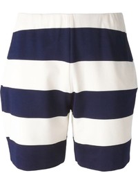 Short à rayures horizontales blanc et bleu marine Emporio Armani