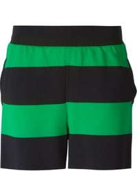 Short à rayures horizontales vert Stella McCartney