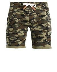 Short camouflage marron foncé INDICODE JEANS