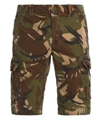 Short camouflage marron foncé Superdry