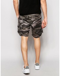 Short camouflage marron Selected