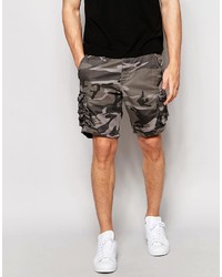 Short camouflage marron Selected