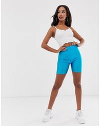 Short cycliste turquoise