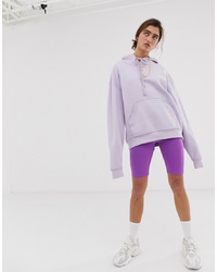 Short cycliste violet clair