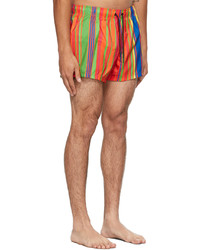 Short de bain à rayures verticales multicolore Versace Underwear