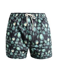 Short de bain imprimé bleu canard Oas